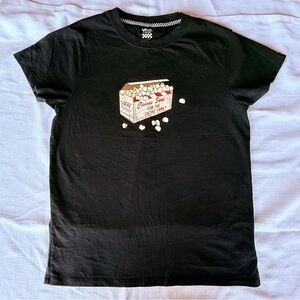 Van's Skate Black Graphic Popcorn Box Tee Juniors Size Large